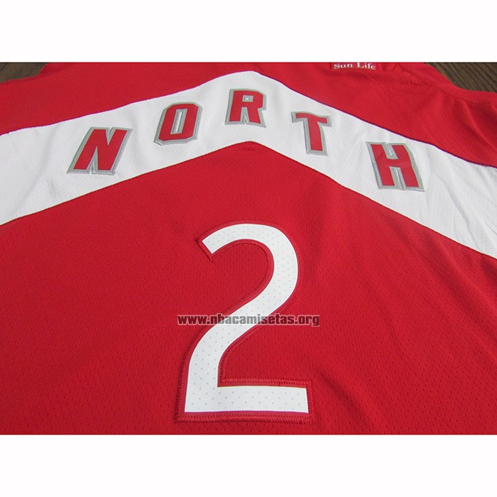 Camiseta Toronto Raptors Kawhi Leonard NO 2 Earned 2018-19 Rojo